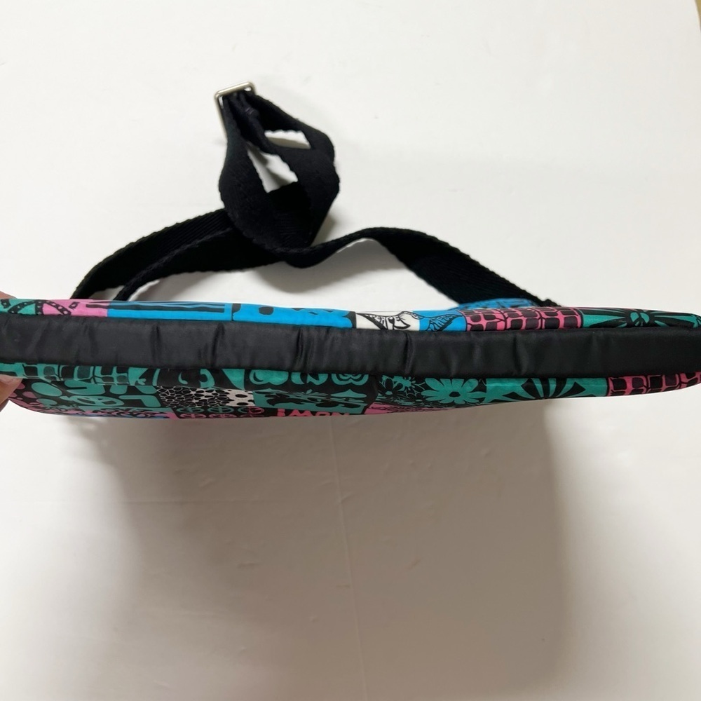 Lucky Brand Womens Y2K 2000s Vintage Colorful Graphic Design Print Laptop Bag - Picture 3 of 12